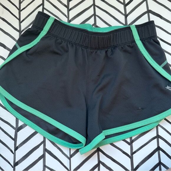 Reebok Speedwick Gray and Light Green Athletic Shorts - Picture 1 of 5